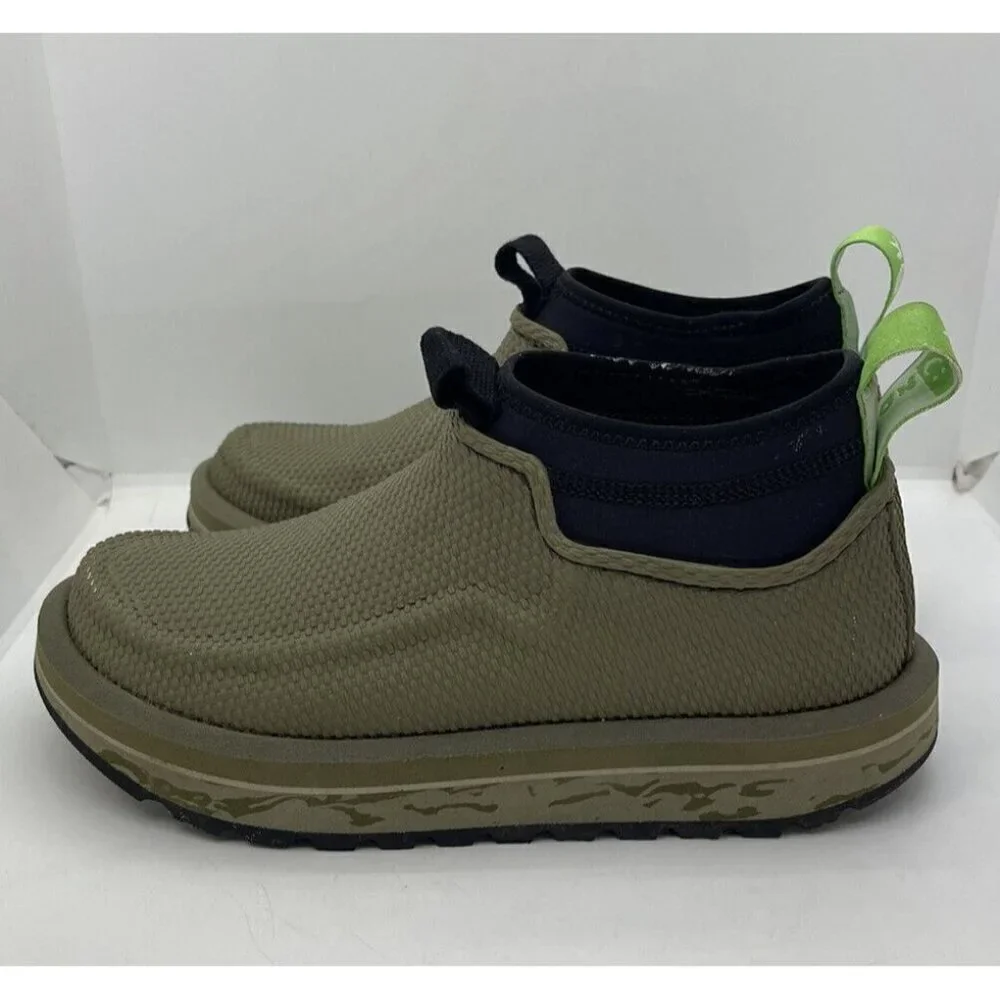 Sanuk Chiba Journey LX Yulex Pure Logo Camo Green Slip On Stretch Ankle Boots 6